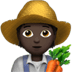 🧑🏿‍🌾 farmer: dark skin tone display on Apple